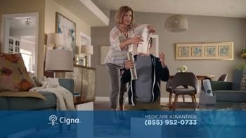 Cigna Medicare commercial interior scene filmed in the living room